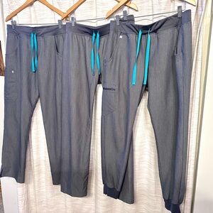 Set of 3 Figs scrub bottoms-Med